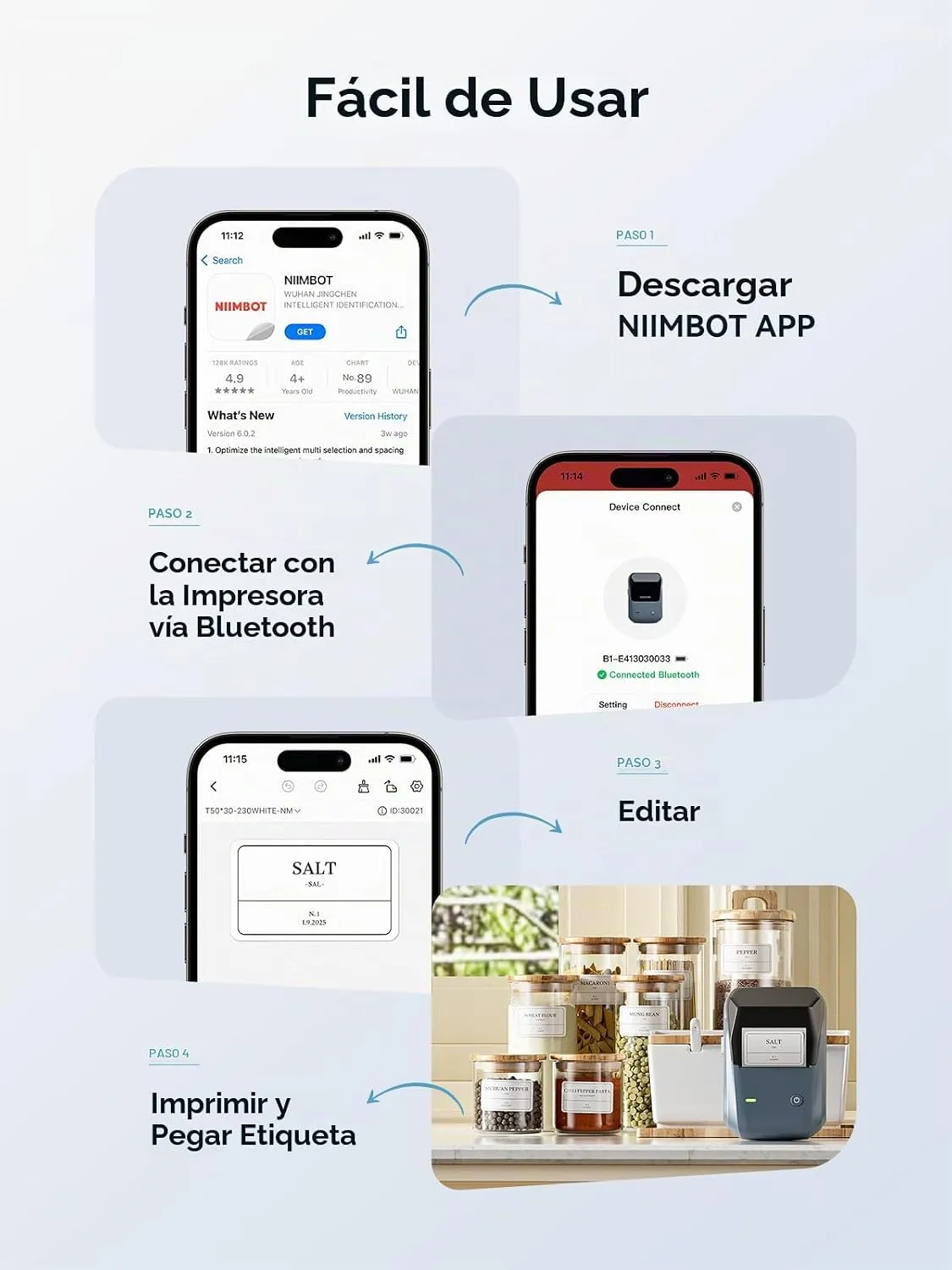 Etiquetadora Térmica Bluetooth NIIMBOT B1, foto 2
