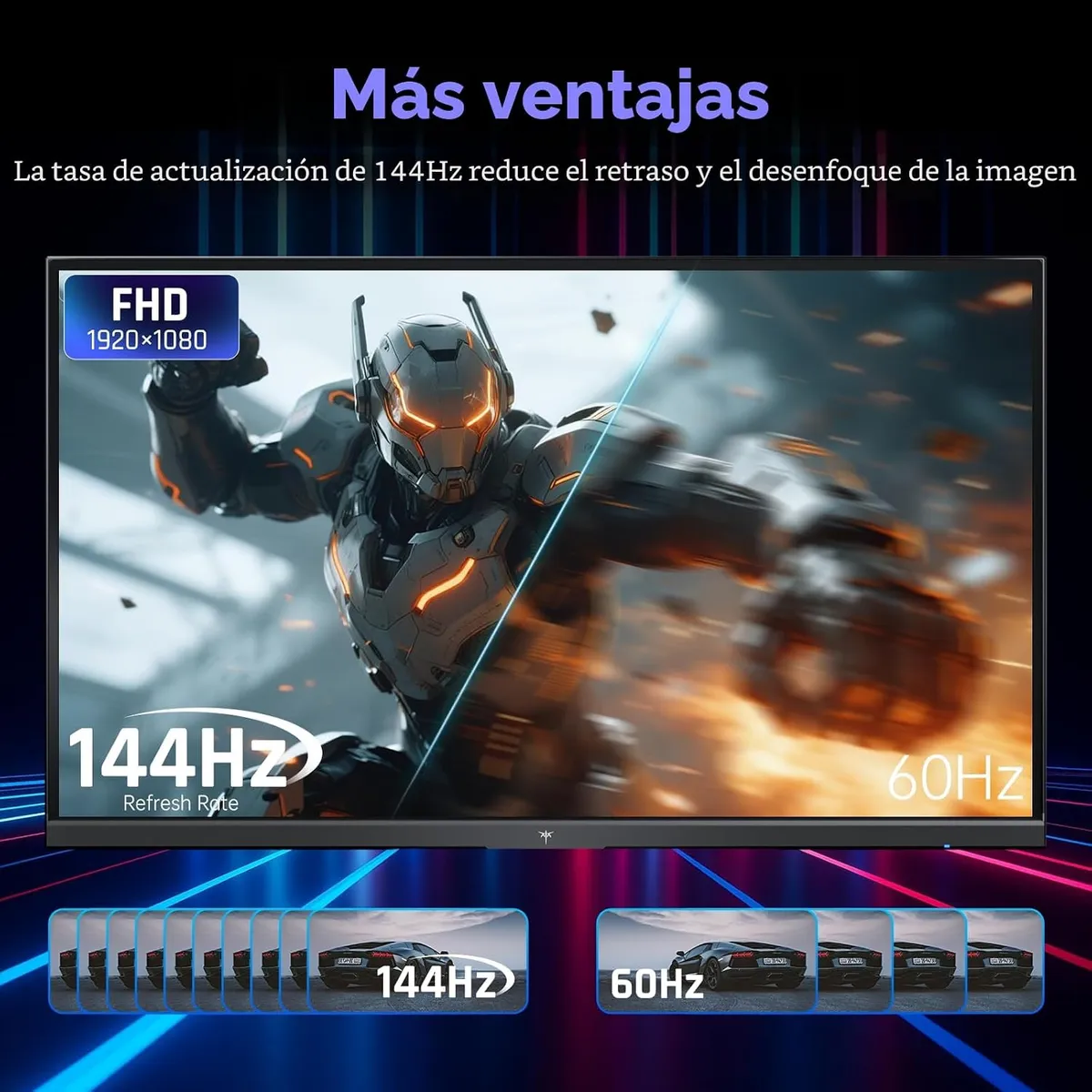 Monitor Gamer KTC FHD IPS 24" 144Hz, foto 2