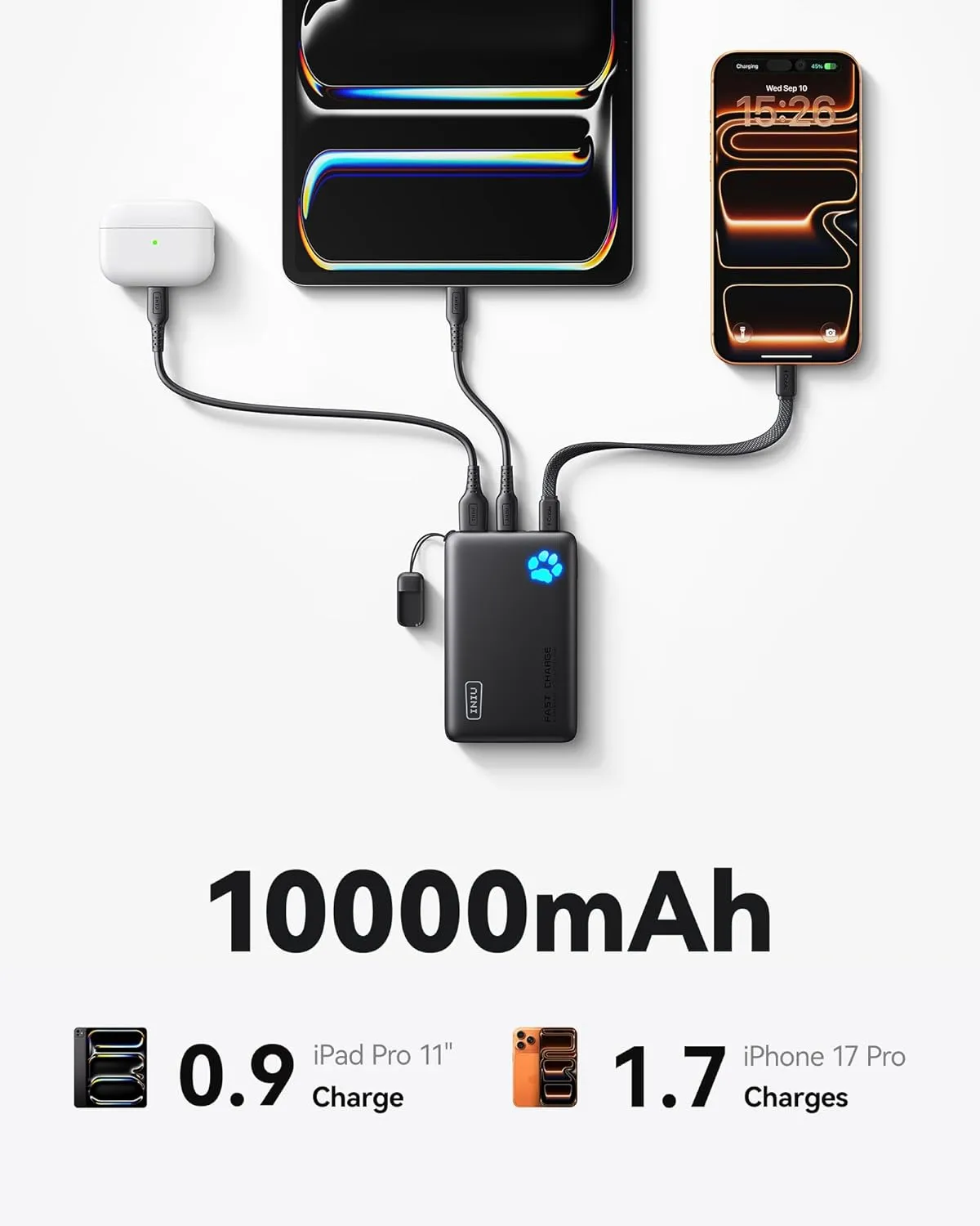 PowerBank INIU Ultra Slim 45W, foto 2