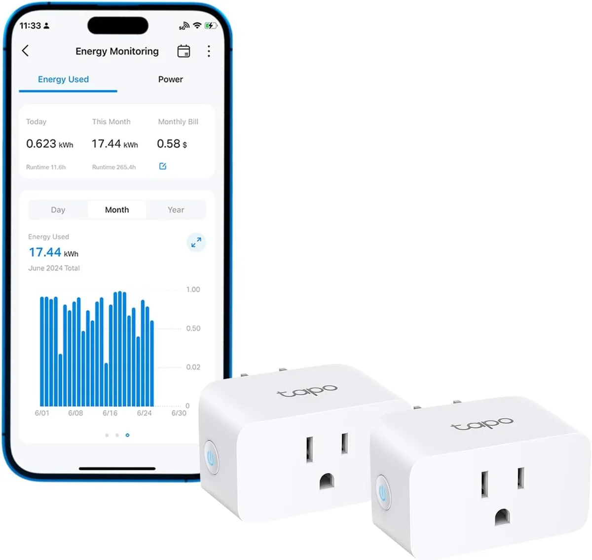 Enchufe Inteligente TP-Link Tapo (2-Pack)