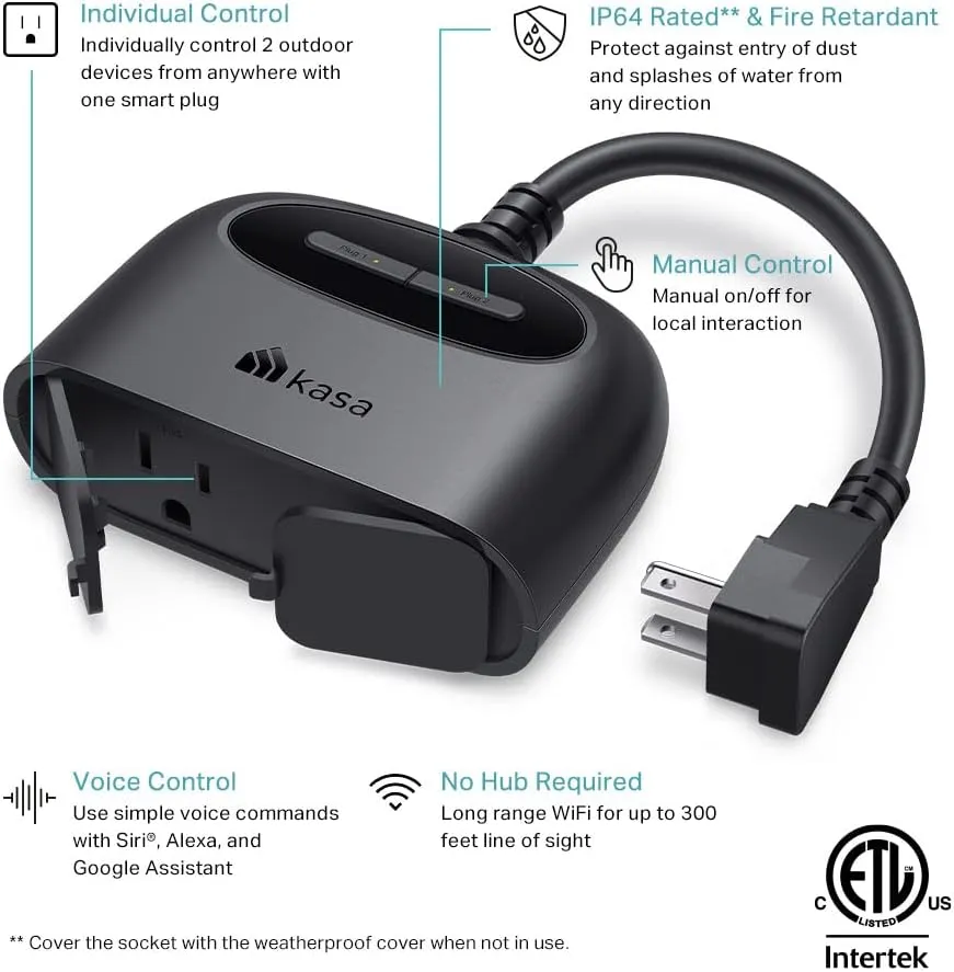 Enchufe Inteligente para Exteriores - Apple HomeKit, foto 2