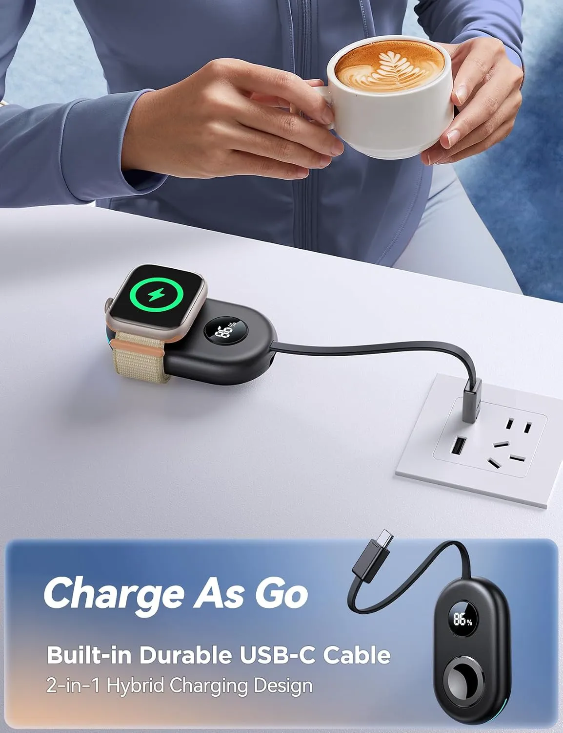 Joyroom Cargador Portátil para Apple Watch, foto 3