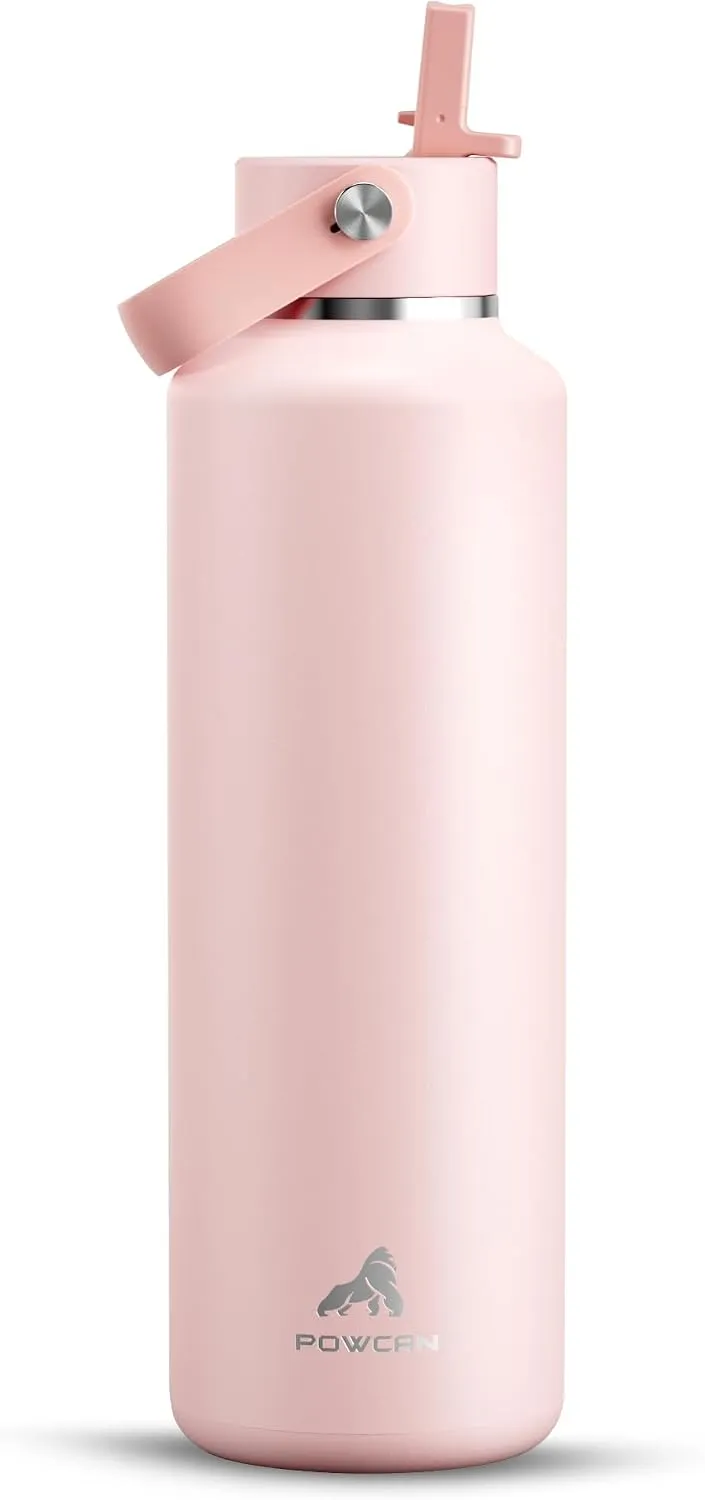 POWCAN Botella de Aluminio 24oz - Rosa Algodón