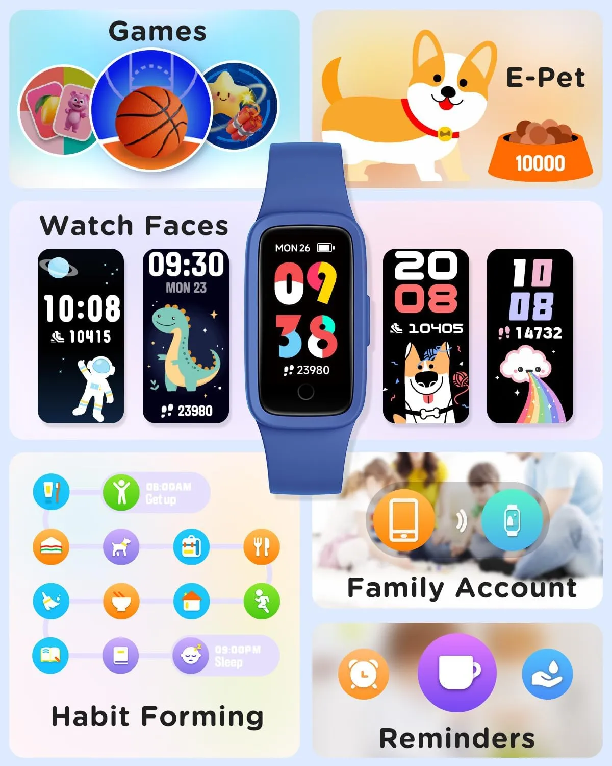 Smart Watch Kids Biggerfive Vigor 2L Azul, foto 4